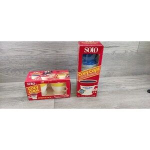 Solo Cozy Cup Refills Vintage Box 60 Red Retro Box Not Opened Prop 1970's